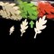 The Ribbon People Club Pack of 144 Lime Green Fuzzy Felt Autumn Leaves Assortment 3"